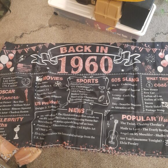 1960 "Cheers to 65 Years" Party Decor - Picture 1 of 3